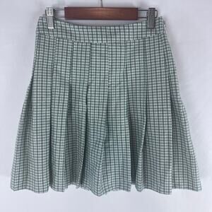 MWT New Look Karierter Mini-Pleat Rock EC Greg Green Tennis Womens Size 4 Skirt